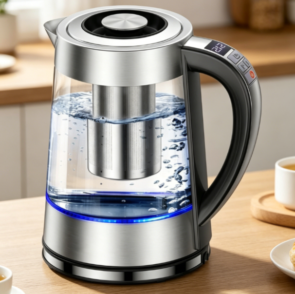 21 Glass Electric Water Kettle with Infuser - Image 1