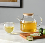 Glass Water Kettle with Removable Filter